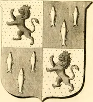 An illustration from A collection of armorial bearings, inscriptions, etc., in the Church of St. Nicholas, Newcastle on Tyne, and chapelries of Gosforth & Cramlington, Northumberland. To which is prefixed a historical account of the Church of St. Nicholas (1820)