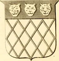 An illustration from A collection of armorial bearings, inscriptions, etc., in the Church of St. Nicholas, Newcastle on Tyne, and chapelries of Gosforth & Cramlington, Northumberland. To which is prefixed a historical account of the Church of St. Nicholas (1820)
