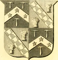 An illustration from A collection of armorial bearings, inscriptions, etc., in the Church of St. Nicholas, Newcastle on Tyne, and chapelries of Gosforth & Cramlington, Northumberland. To which is prefixed a historical account of the Church of St. Nicholas (1820)