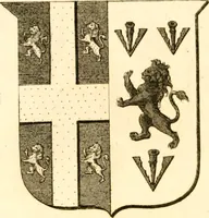 An illustration from A collection of armorial bearings, inscriptions, etc., in the Church of St. Nicholas, Newcastle on Tyne, and chapelries of Gosforth & Cramlington, Northumberland. To which is prefixed a historical account of the Church of St. Nicholas (1820)
