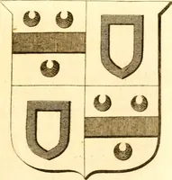 An illustration from A collection of armorial bearings, inscriptions, etc., in the Church of St. Nicholas, Newcastle on Tyne, and chapelries of Gosforth & Cramlington, Northumberland. To which is prefixed a historical account of the Church of St. Nicholas (1820)