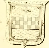 An illustration from A collection of armorial bearings, inscriptions, etc., in the Church of St. Nicholas, Newcastle on Tyne, and chapelries of Gosforth & Cramlington, Northumberland. To which is prefixed a historical account of the Church of St. Nicholas (1820)