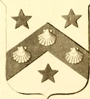 An illustration from A collection of armorial bearings, inscriptions, etc., in the Church of St. Nicholas, Newcastle on Tyne, and chapelries of Gosforth & Cramlington, Northumberland. To which is prefixed a historical account of the Church of St. Nicholas (1820)