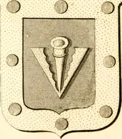An illustration from A collection of armorial bearings, inscriptions, etc., in the Church of St. Nicholas, Newcastle on Tyne, and chapelries of Gosforth & Cramlington, Northumberland. To which is prefixed a historical account of the Church of St. Nicholas (1820)