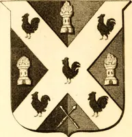 An illustration from A collection of armorial bearings, inscriptions, etc., in the Church of St. Nicholas, Newcastle on Tyne, and chapelries of Gosforth & Cramlington, Northumberland. To which is prefixed a historical account of the Church of St. Nicholas (1820)