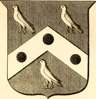 An illustration from A collection of armorial bearings, inscriptions, etc., in the Church of St. Nicholas, Newcastle on Tyne, and chapelries of Gosforth & Cramlington, Northumberland. To which is prefixed a historical account of the Church of St. Nicholas (1820)