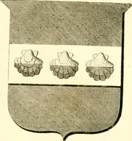 An illustration from A collection of armorial bearings, inscriptions, etc., in the Church of St. Nicholas, Newcastle on Tyne, and chapelries of Gosforth & Cramlington, Northumberland. To which is prefixed a historical account of the Church of St. Nicholas (1820)