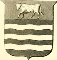 An illustration from A collection of armorial bearings, inscriptions, etc., in the Church of St. Nicholas, Newcastle on Tyne, and chapelries of Gosforth & Cramlington, Northumberland. To which is prefixed a historical account of the Church of St. Nicholas (1820)