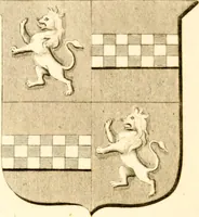 An illustration from A collection of armorial bearings, inscriptions, etc., in the Church of St. Nicholas, Newcastle on Tyne, and chapelries of Gosforth & Cramlington, Northumberland. To which is prefixed a historical account of the Church of St. Nicholas (1820)