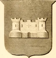An illustration from A collection of armorial bearings, inscriptions, etc., in the Church of St. Nicholas, Newcastle on Tyne, and chapelries of Gosforth & Cramlington, Northumberland. To which is prefixed a historical account of the Church of St. Nicholas (1820)
