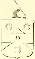 An illustration from A collection of armorial bearings, inscriptions, etc., in the Church of St. Nicholas, Newcastle on Tyne, and chapelries of Gosforth & Cramlington, Northumberland. To which is prefixed a historical account of the Church of St. Nicholas (1820)