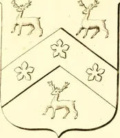An illustration from A collection of armorial bearings, inscriptions, etc., in the Church of St. Nicholas, Newcastle on Tyne, and chapelries of Gosforth & Cramlington, Northumberland. To which is prefixed a historical account of the Church of St. Nicholas (1820)
