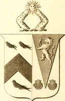 An illustration from A collection of armorial bearings, inscriptions, etc., in the Church of St. Nicholas, Newcastle on Tyne, and chapelries of Gosforth & Cramlington, Northumberland. To which is prefixed a historical account of the Church of St. Nicholas (1820)