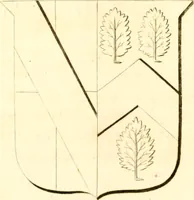 An illustration from A collection of armorial bearings, inscriptions, etc., in the Church of St. Nicholas, Newcastle on Tyne, and chapelries of Gosforth & Cramlington, Northumberland. To which is prefixed a historical account of the Church of St. Nicholas (1820)