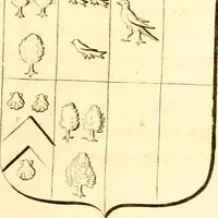 An illustration from A collection of armorial bearings, inscriptions, etc., in the Church of St. Nicholas, Newcastle on Tyne, and chapelries of Gosforth & Cramlington, Northumberland. To which is prefixed a historical account of the Church of St. Nicholas (1820)