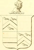 An illustration from A collection of armorial bearings, inscriptions, etc., in the Church of St. Nicholas, Newcastle on Tyne, and chapelries of Gosforth & Cramlington, Northumberland. To which is prefixed a historical account of the Church of St. Nicholas (1820)