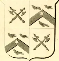 An illustration from A collection of armorial bearings, inscriptions, etc., in the Church of St. Nicholas, Newcastle on Tyne, and chapelries of Gosforth & Cramlington, Northumberland. To which is prefixed a historical account of the Church of St. Nicholas (1820)