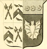An illustration from A collection of armorial bearings, inscriptions, etc., in the Church of St. Nicholas, Newcastle on Tyne, and chapelries of Gosforth & Cramlington, Northumberland. To which is prefixed a historical account of the Church of St. Nicholas (1820)