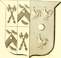 An illustration from A collection of armorial bearings, inscriptions, etc., in the Church of St. Nicholas, Newcastle on Tyne, and chapelries of Gosforth & Cramlington, Northumberland. To which is prefixed a historical account of the Church of St. Nicholas (1820)