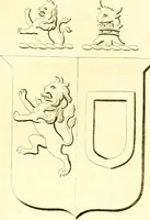 An illustration from A collection of armorial bearings, inscriptions, etc., in the Church of St. Nicholas, Newcastle on Tyne, and chapelries of Gosforth & Cramlington, Northumberland. To which is prefixed a historical account of the Church of St. Nicholas (1820)