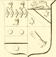 An illustration from A collection of armorial bearings, inscriptions, etc., in the Church of St. Nicholas, Newcastle on Tyne, and chapelries of Gosforth & Cramlington, Northumberland. To which is prefixed a historical account of the Church of St. Nicholas (1820)