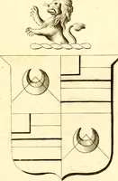 An illustration from A collection of armorial bearings, inscriptions, etc., in the Church of St. Nicholas, Newcastle on Tyne, and chapelries of Gosforth & Cramlington, Northumberland. To which is prefixed a historical account of the Church of St. Nicholas (1820)
