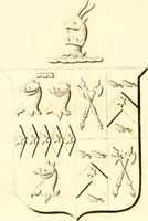 An illustration from A collection of armorial bearings, inscriptions, etc., in the Church of St. Nicholas, Newcastle on Tyne, and chapelries of Gosforth & Cramlington, Northumberland. To which is prefixed a historical account of the Church of St. Nicholas (1820)