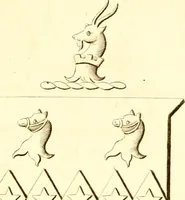 An illustration from A collection of armorial bearings, inscriptions, etc., in the Church of St. Nicholas, Newcastle on Tyne, and chapelries of Gosforth & Cramlington, Northumberland. To which is prefixed a historical account of the Church of St. Nicholas (1820)