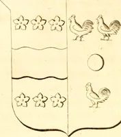 An illustration from A collection of armorial bearings, inscriptions, etc., in the Church of St. Nicholas, Newcastle on Tyne, and chapelries of Gosforth & Cramlington, Northumberland. To which is prefixed a historical account of the Church of St. Nicholas (1820)