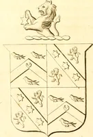 An illustration from A collection of armorial bearings, inscriptions, etc., in the Church of St. Nicholas, Newcastle on Tyne, and chapelries of Gosforth & Cramlington, Northumberland. To which is prefixed a historical account of the Church of St. Nicholas (1820)