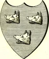 An illustration from A Collection of coats of arms borne by the nobility and gentry of the county of Glocester (1792)