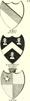 An illustration from A Collection of coats of arms borne by the nobility and gentry of the county of Glocester (1792)