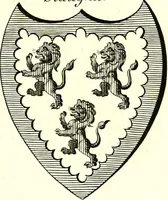 Picture 142 of 169 from A Collection of coats of arms borne by the nobility and gentry of the county of Glocester (1792), leaf 160
