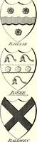 Picture 155 of 169 from A Collection of coats of arms borne by the nobility and gentry of the county of Glocester (1792), leaf 170
