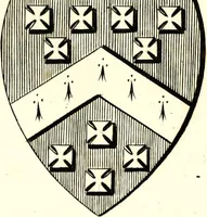 An illustration from A Collection of coats of arms borne by the nobility and gentry of the county of Glocester (1792)