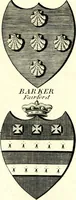 An illustration from A Collection of coats of arms borne by the nobility and gentry of the county of Glocester (1792)