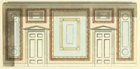 An illustration from A collection of designs for modern embellishments : suitable to parlours, dining & drawing rooms, folding doors, chimney pieces, varandas, frizes, &c. on 25 plates (1834)