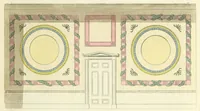 An illustration from A collection of designs for modern embellishments : suitable to parlours, dining & drawing rooms, folding doors, chimney pieces, varandas, frizes, &c. on 25 plates (1834)