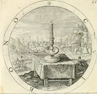 An illustration from A collection of emblemes, ancient and moderne : quickened vvith metricall illustrations, both morall and divine : and disposed into lotteries, that instruction and good counsell may bee furthered by an honest and pleasant recreation (1635)