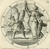 Picture 75 of 214 from A collection of emblemes, ancient and moderne : quickened vvith metricall illustrations, both morall and divine : and disposed into lotteries, that instruction and good counsell may bee furthered by an honest and pleasant recreation (1635), leaf 111