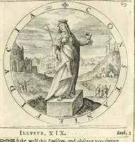 Picture 76 of 214 from A collection of emblemes, ancient and moderne : quickened vvith metricall illustrations, both morall and divine : and disposed into lotteries, that instruction and good counsell may bee furthered by an honest and pleasant recreation (1635), leaf 112