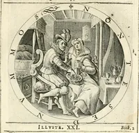 Picture 78 of 214 from A collection of emblemes, ancient and moderne : quickened vvith metricall illustrations, both morall and divine : and disposed into lotteries, that instruction and good counsell may bee furthered by an honest and pleasant recreation (1635), leaf 114
