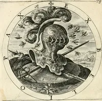 Picture 85 of 214 from A collection of emblemes, ancient and moderne : quickened vvith metricall illustrations, both morall and divine : and disposed into lotteries, that instruction and good counsell may bee furthered by an honest and pleasant recreation (1635), leaf 121