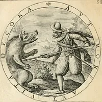 Picture 105 of 214 from A collection of emblemes, ancient and moderne : quickened vvith metricall illustrations, both morall and divine : and disposed into lotteries, that instruction and good counsell may bee furthered by an honest and pleasant recreation (1635), leaf 141
