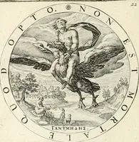 An illustration from A collection of emblemes, ancient and moderne : quickened vvith metricall illustrations, both morall and divine : and disposed into lotteries, that instruction and good counsell may bee furthered by an honest and pleasant recreation (1635)