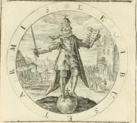 An illustration from A collection of emblemes, ancient and moderne : quickened vvith metricall illustrations, both morall and divine : and disposed into lotteries, that instruction and good counsell may bee furthered by an honest and pleasant recreation (1635)