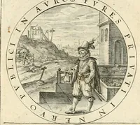 An illustration from A collection of emblemes, ancient and moderne : quickened vvith metricall illustrations, both morall and divine : and disposed into lotteries, that instruction and good counsell may bee furthered by an honest and pleasant recreation (1635)