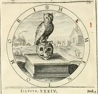 Picture 142 of 214 from A collection of emblemes, ancient and moderne : quickened vvith metricall illustrations, both morall and divine : and disposed into lotteries, that instruction and good counsell may bee furthered by an honest and pleasant recreation (1635), leaf 195