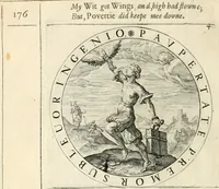 An illustration from A collection of emblemes, ancient and moderne : quickened vvith metricall illustrations, both morall and divine : and disposed into lotteries, that instruction and good counsell may bee furthered by an honest and pleasant recreation (1635)