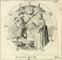 Picture 152 of 214 from A collection of emblemes, ancient and moderne : quickened vvith metricall illustrations, both morall and divine : and disposed into lotteries, that instruction and good counsell may bee furthered by an honest and pleasant recreation (1635), leaf 205